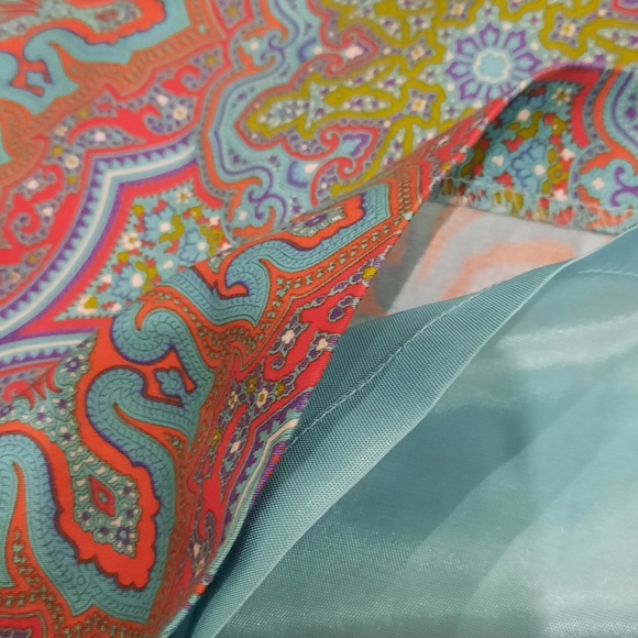 Trina Turk Geometric Kaleidoscope Halter Dress. - Picture 6 of 10